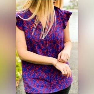 CAbi 56 Cherish Limited Edition Poppy Top